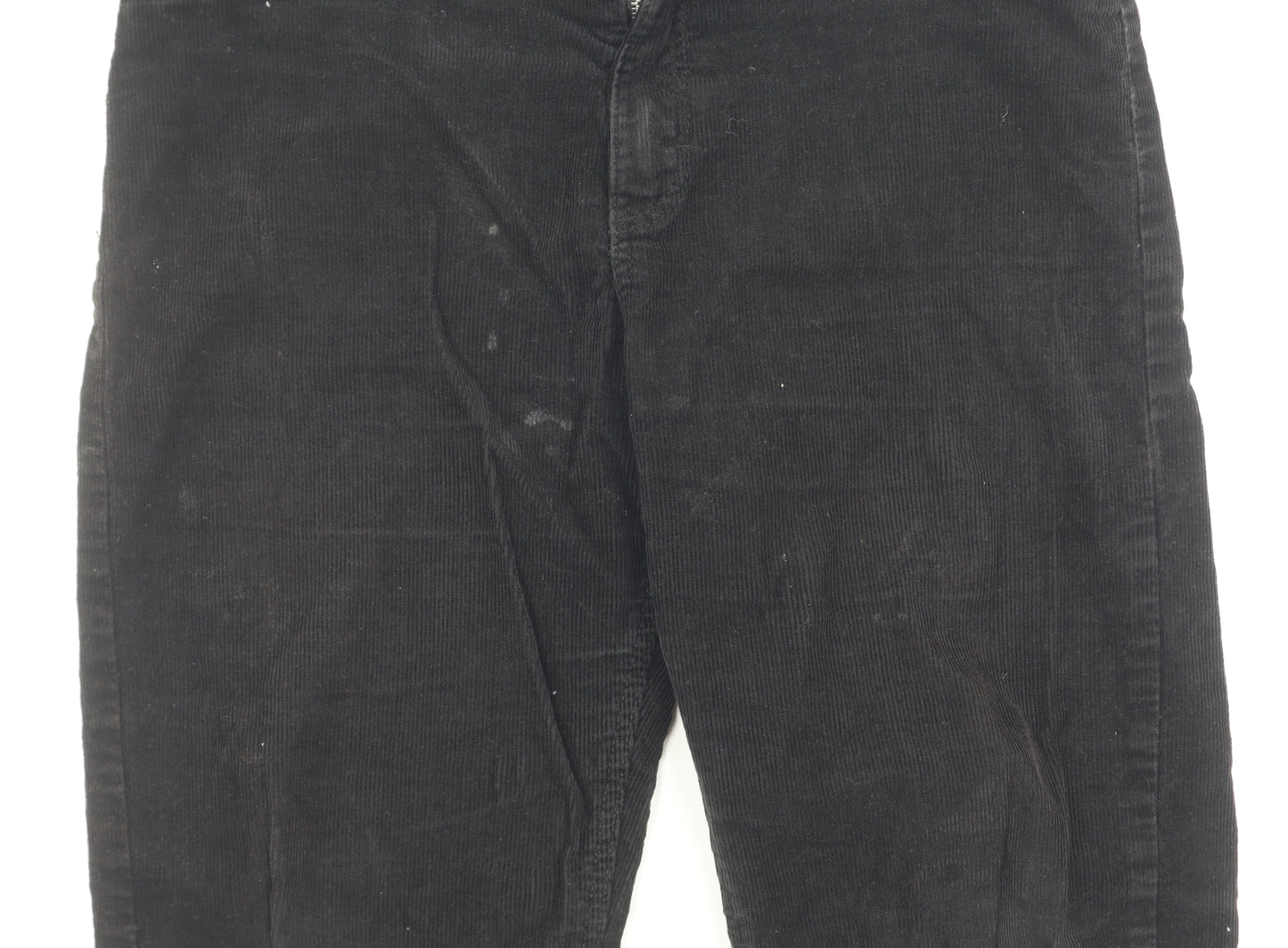 H&M Girls Black Corduroy Trousers, Size 12-13 Years, Casual