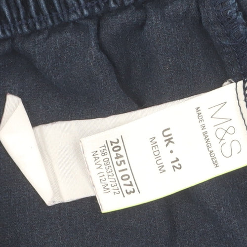 Marks and Spencer Women's Blue Trousers, Size 12