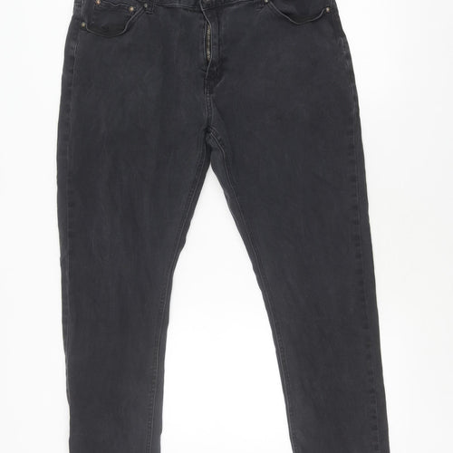 Feraud Men's Slim Grey Jeans, Size 38, Comfort Fit