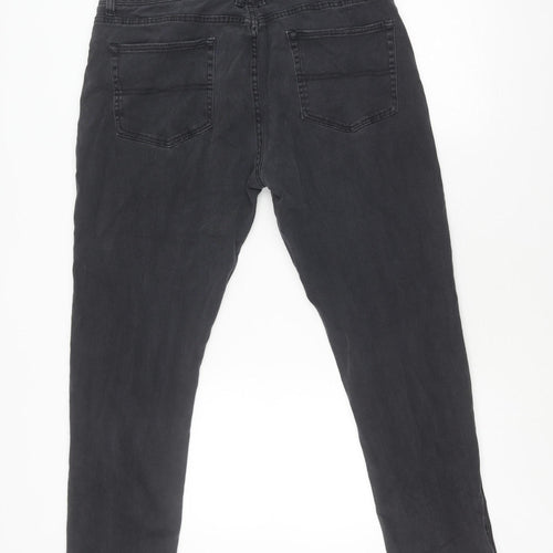 Feraud Men's Slim Grey Jeans, Size 38, Comfort Fit