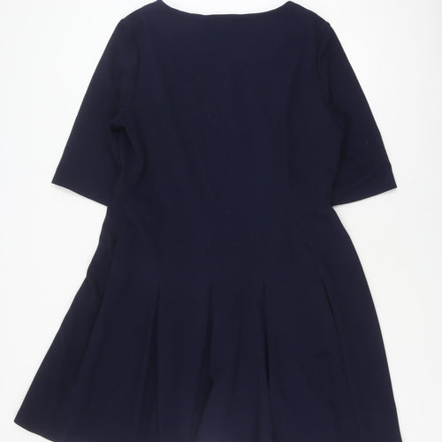 Kaliko Women's Blue Fit & Flare Dress Size 20