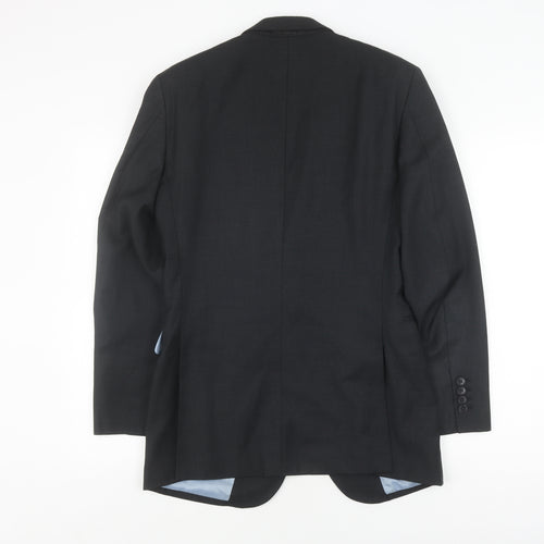 Charles Tyrwhitt Men's Black Wool Blazer 36 Regular Classic