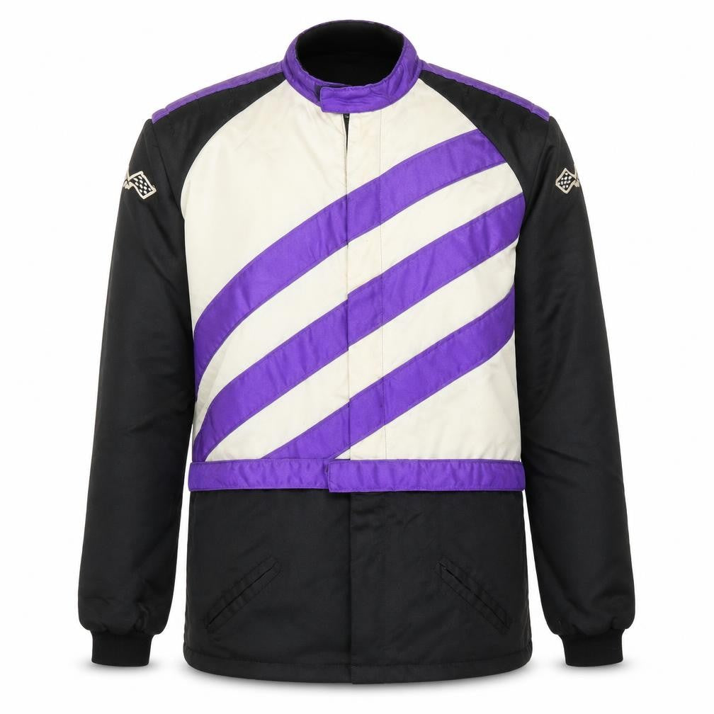 Front view of Morco Karting Men's L Black Racing Bomber Jacket