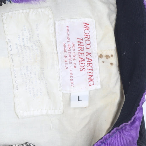 Morco Karting Men's L Black Racing Bomber Jacket