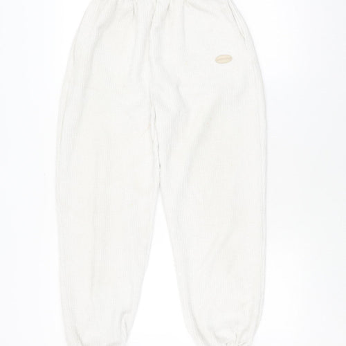 Sisters + Seekers Women's White Jogger Trousers Size 8