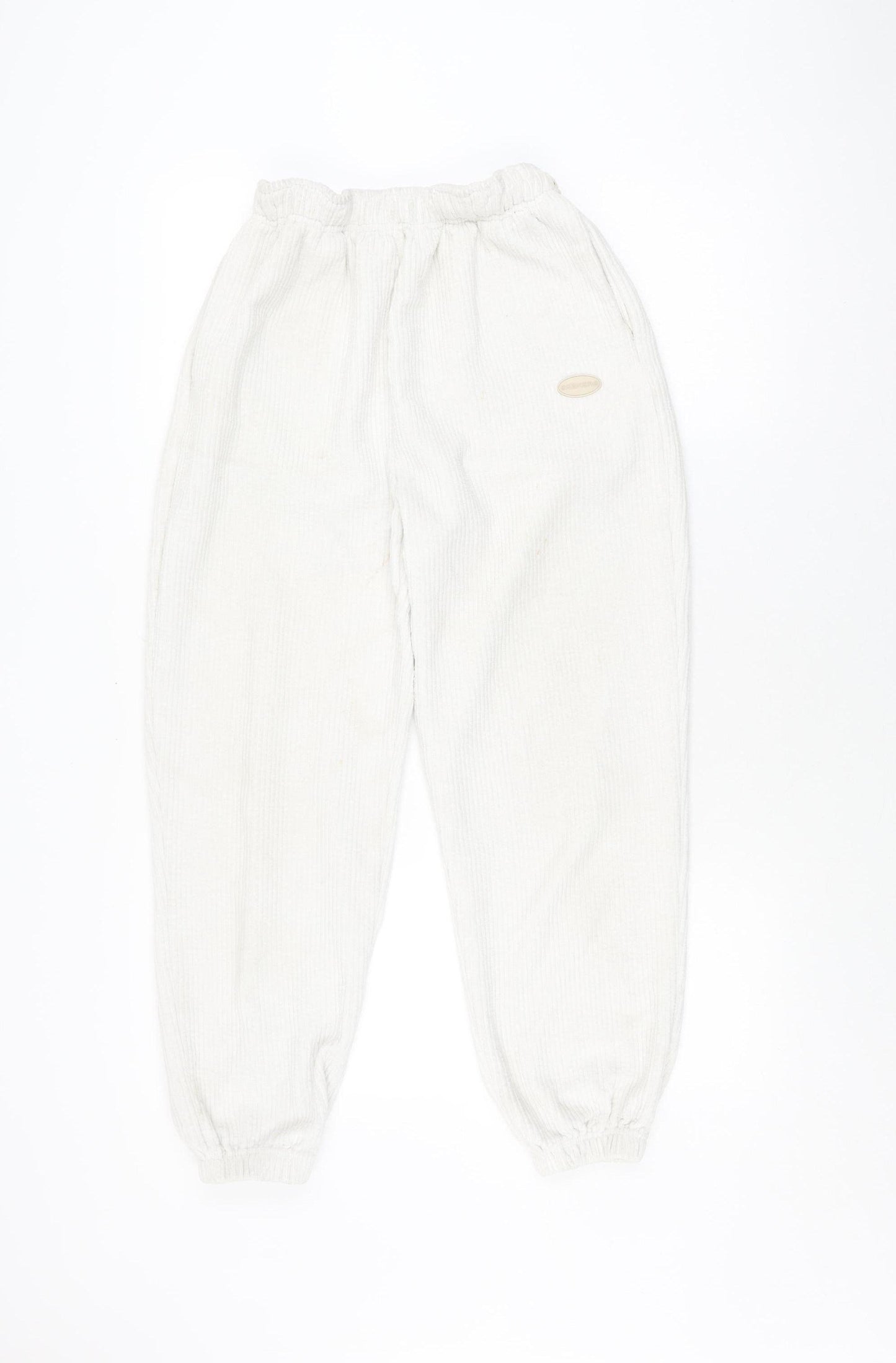 Sisters + Seekers Women's White Jogger Trousers Size 8