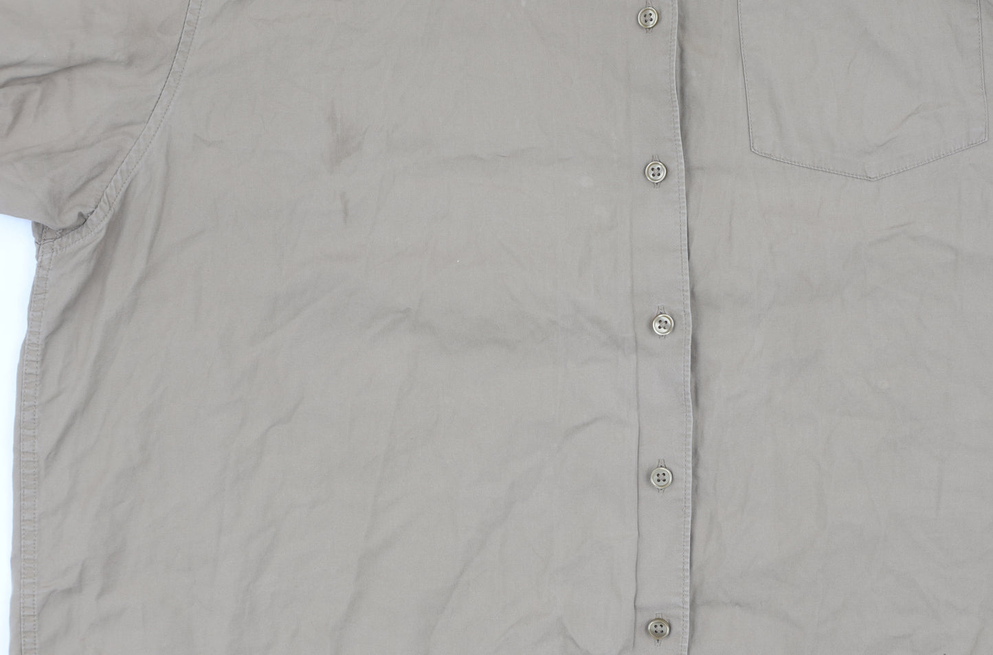 Collusion Beige Button-Up Women's Shirt Size 12