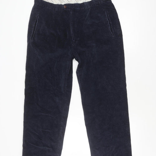 Wolsey Men's Blue Corduroy Trousers Size L