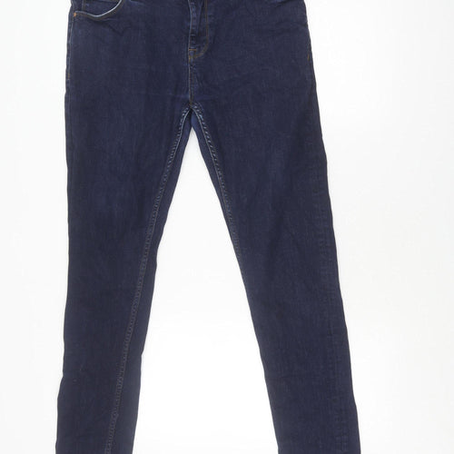 ASOS Men's Blue Skinny Jeans, Size 34, Dark Denim