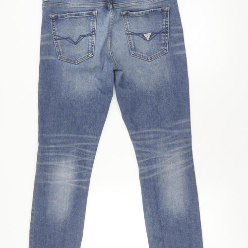Guess Men's Blue Skinny Jeans 33 Slim Fit