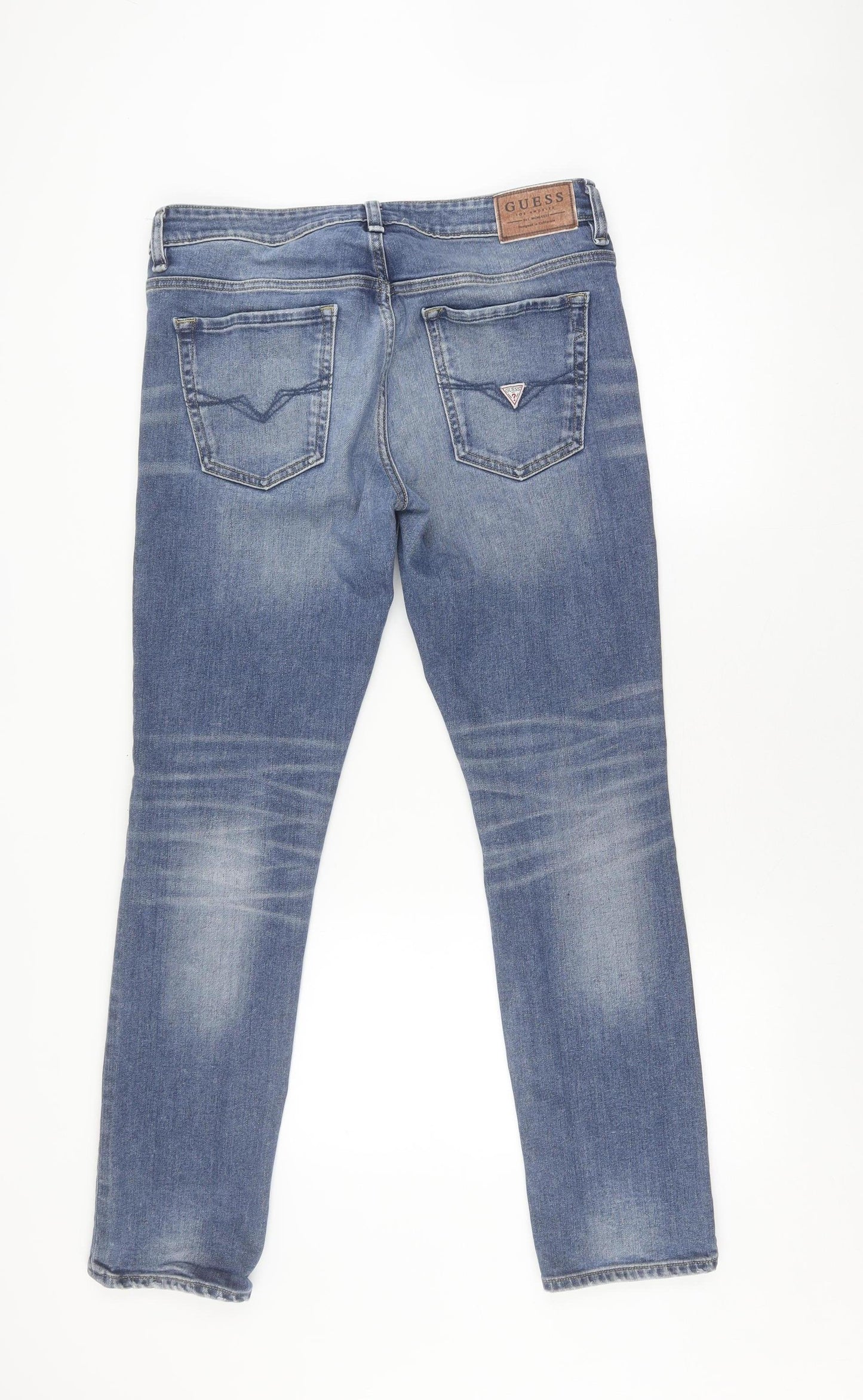 Guess Men's Blue Skinny Jeans 33 Slim Fit
