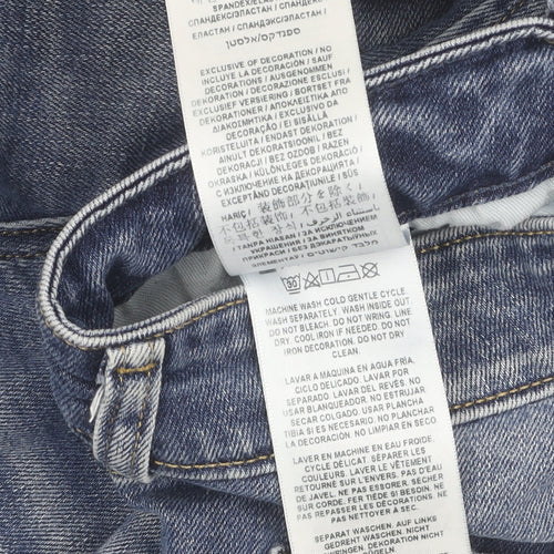 Guess Men's Blue Skinny Jeans 33 Slim Fit