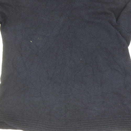 James Lakeland Women's Blue Roll Neck Pullover Jumper - Size 20