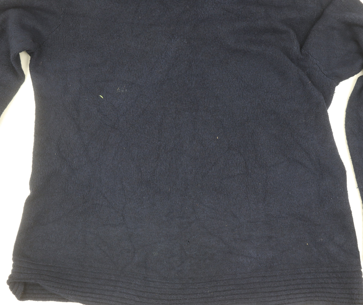 James Lakeland Women's Blue Roll Neck Pullover Jumper - Size 20
