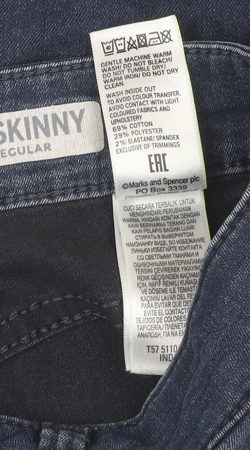 Marks and Spencer Women’s Blue Skinny Jeans Size 10