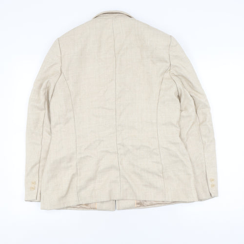 Autonomy Women's Beige Blazer, Size 14, Business Suit Jacket