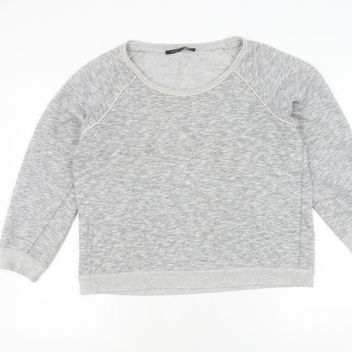 French Connection Women's Grey Pullover Sweatshirt Size L