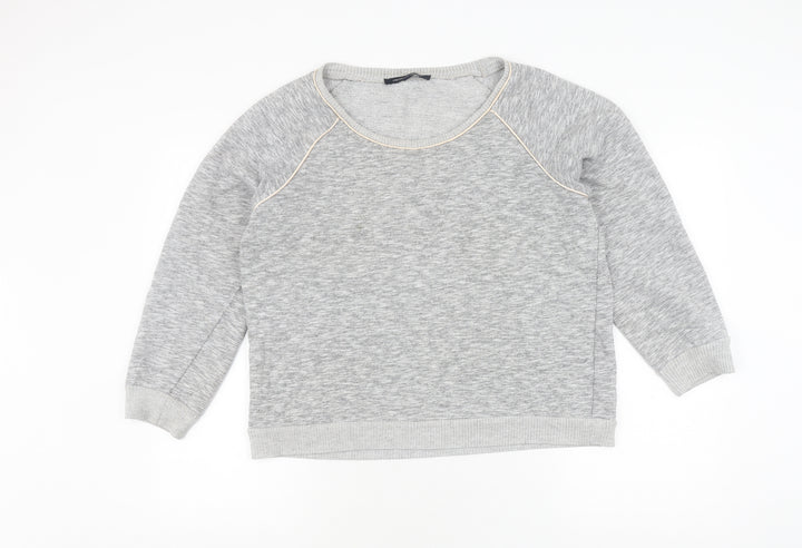 French Connection Women's Grey Pullover Sweatshirt Size L