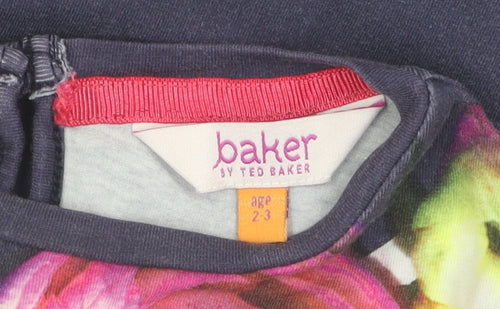 Baker by Ted Baker Girls Multicoloured Fit & Flare Dress, 2-3 Years