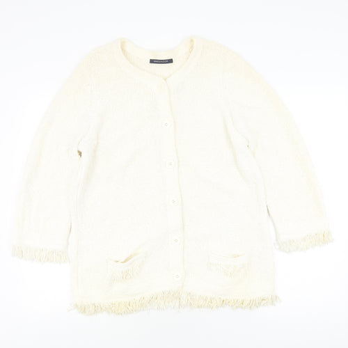 Windsmoor Women's Ivory Cardigan L Cotton Knit