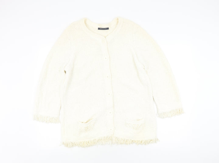 Windsmoor Women's Ivory Cardigan L Cotton Knit