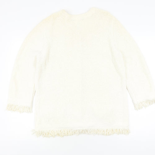 Windsmoor Women's Ivory Cardigan L Cotton Knit