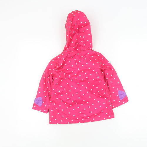 Peppa Pig Girls Pink Polka Dot Rain Coat 2-3 Years