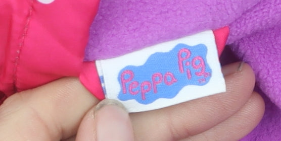 Peppa Pig Girls Pink Polka Dot Rain Coat 2-3 Years