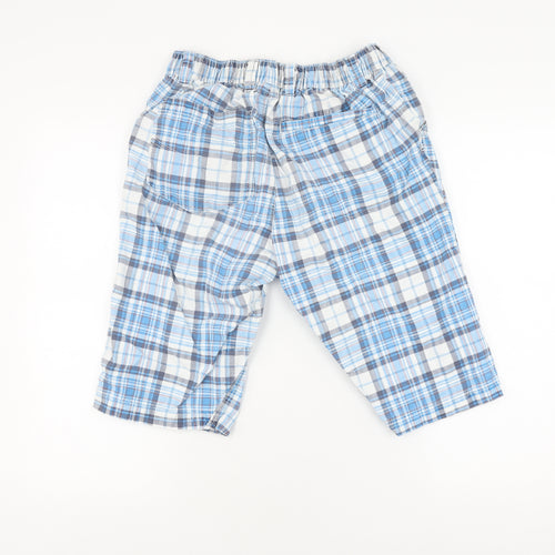 Next Boys Blue Plaid Chino Shorts - 15Y, Summer Essential
