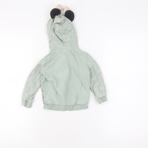 Disney Unisex Baby Green Minnie Mouse Full Zip Jumper 12-18M
