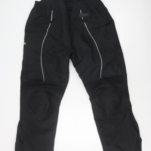 Frank Thomas Women's Black Motorcycle Rain Trousers M