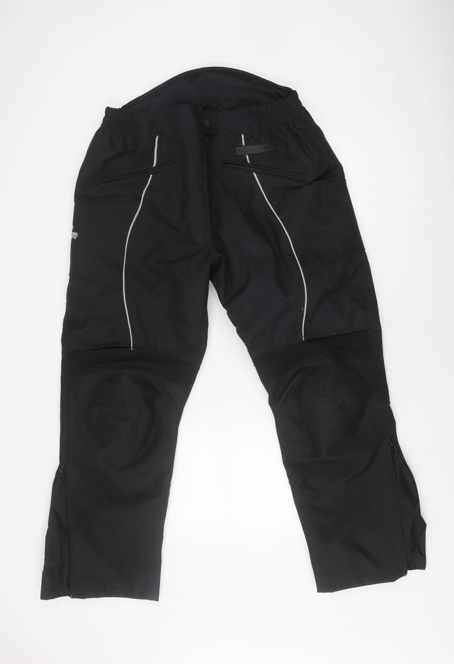 Frank Thomas Women's Black Motorcycle Rain Trousers M