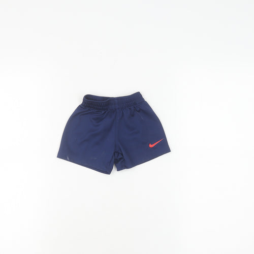 Nike Unisex Baby Blue Shorts, 9 Months, Activewear
