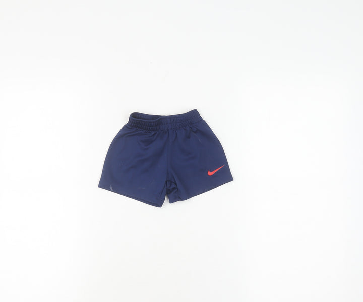 Nike Unisex Baby Blue Shorts, 9 Months, Activewear