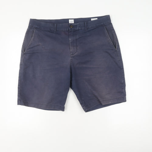 GAP Men's Blue Chino Shorts Size 35 - Casual Summer