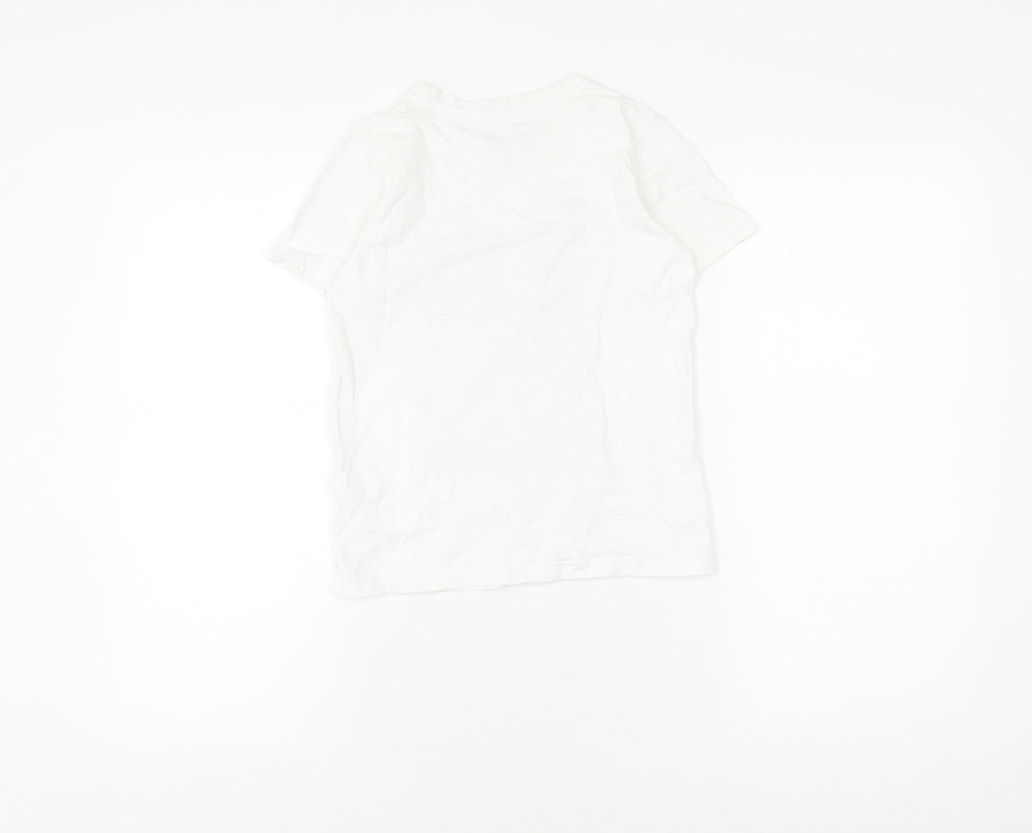 Barbie Girls White T-Shirt 7-8 Years, Graphic Print Jersey