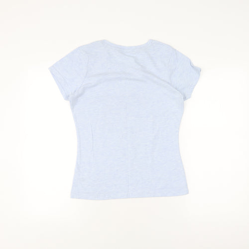 Disney at George Blue Girls T-Shirt 8-10 Winnie the Pooh Glitter