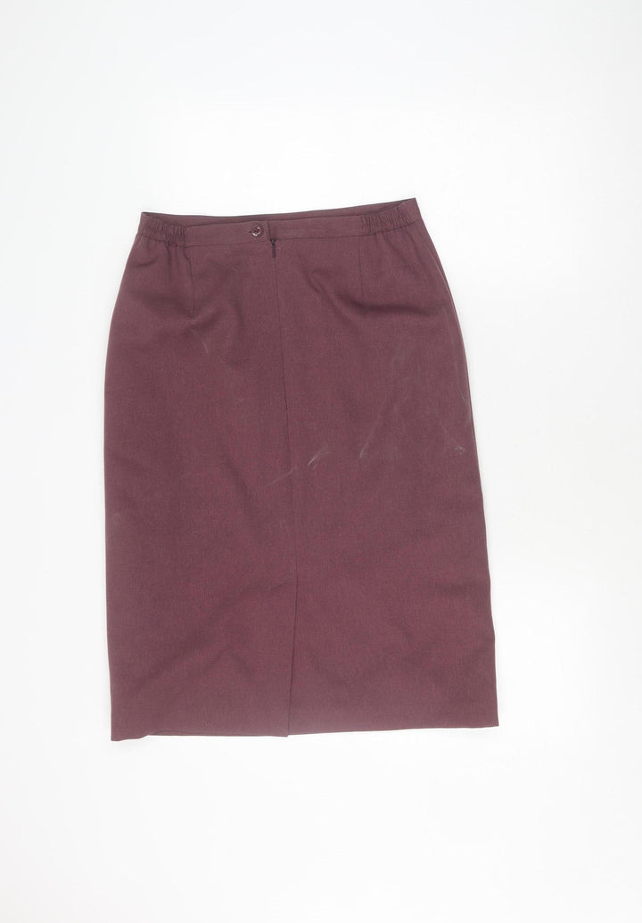Style by EWM Women's Purple Pencil Skirt Size 12