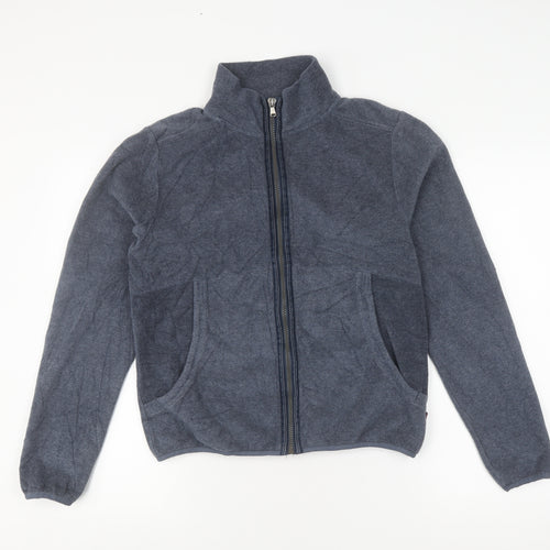 Women's Grey Fleece Jacket, Size 12, Full Zip