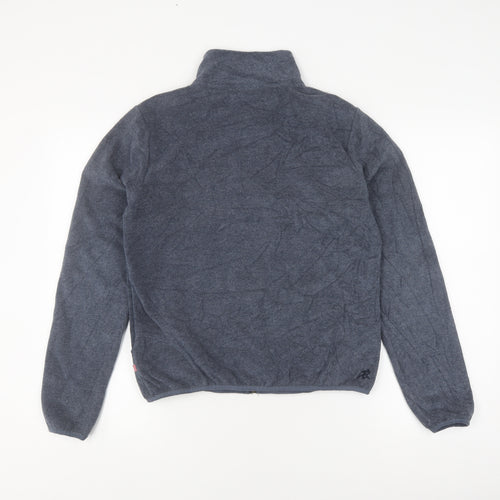 Women's Grey Fleece Jacket, Size 12, Full Zip