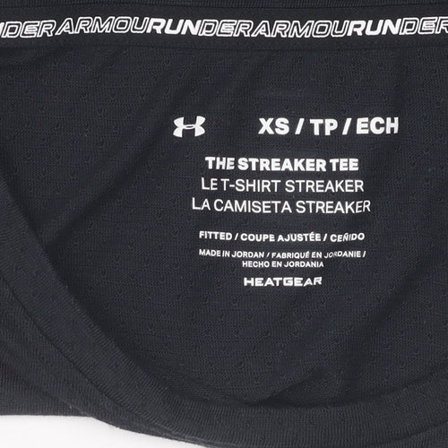 Under Armour Women's Black XS Fitted T-Shirt