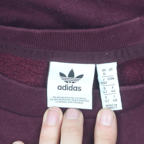 Adidas Unisex Purple Sweatshirt Size 16 Pullover