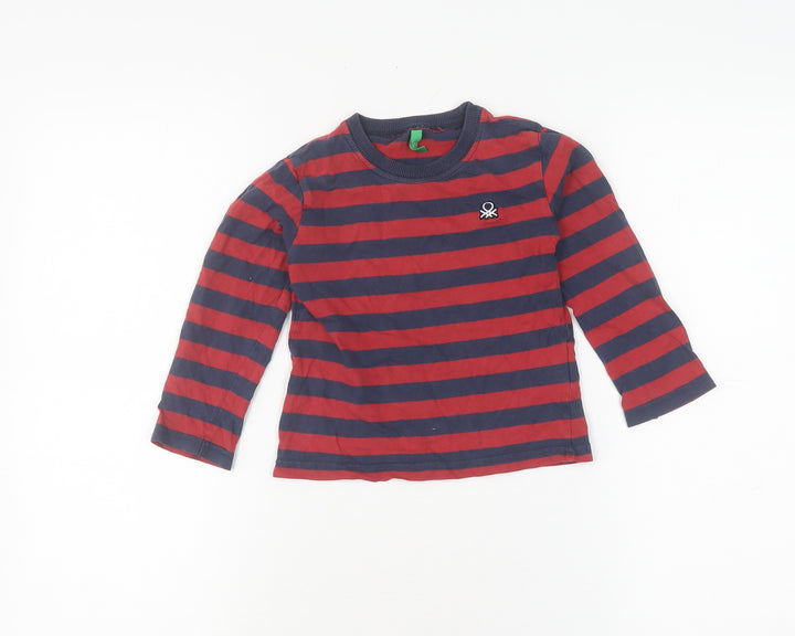 United Colors of Benetton Boys Striped T-Shirt XS