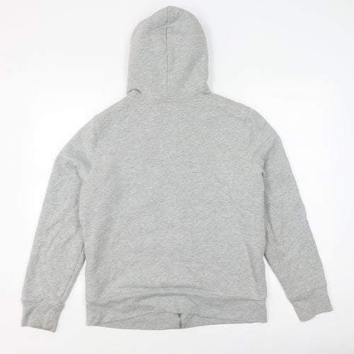 GAP Women's Grey Hooded Jacket, Size L, Casual Logo