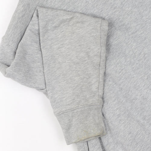 GAP Women's Grey Hooded Jacket, Size L, Casual Logo