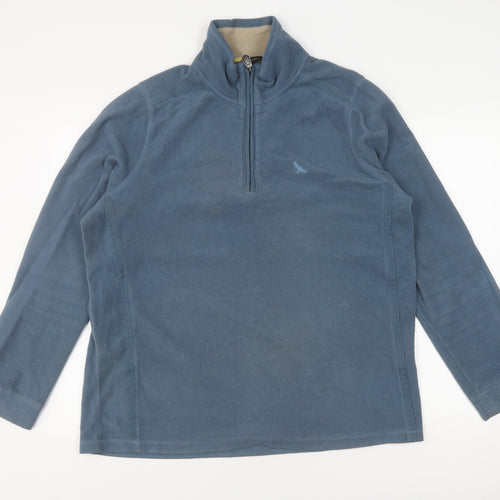 Hawkshead Unisex Adults Blue Fleece Pullover Sweatshirt XL