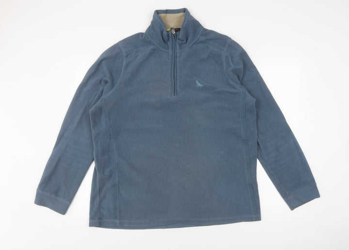 Hawkshead Unisex Adults Blue Fleece Pullover Sweatshirt XL