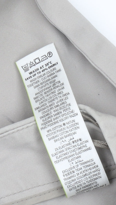 Marks and Spencer Women's Beige Chino Trousers Size 8