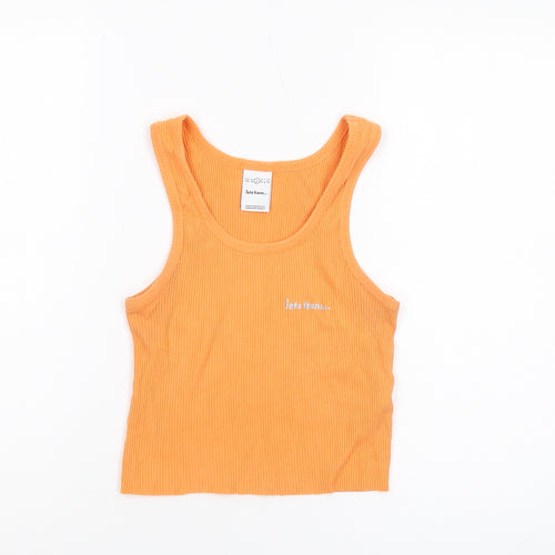 iets frans Cropped Orange Tank - Unisex Size S
