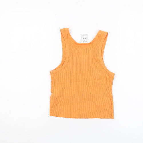 iets frans Cropped Orange Tank - Unisex Size S